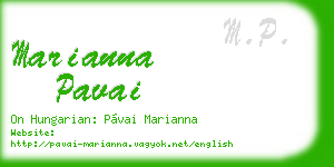 marianna pavai business card