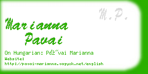 marianna pavai business card